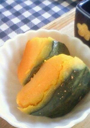 レンジdeホクホク♪かぼちゃの塩煮-レシピのメイン写真