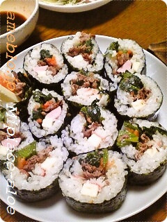 チーズinキムパプ(韓国風海苔巻き)-レシピのメイン写真