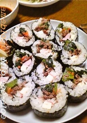 チーズinキムパプ（韓国風海苔巻き）-レシピのメイン写真