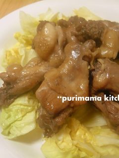 やわらか~鶏手羽元の赤ワイン煮-レシピのメイン写真