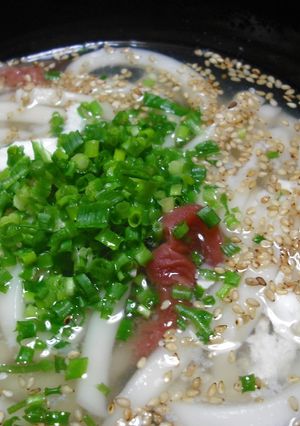 さっぱり簡単あったか梅うどん-レシピのメイン写真