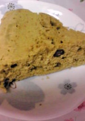 シリコンスチーマーで！抹茶黒豆ケーキ☆-レシピのメイン写真