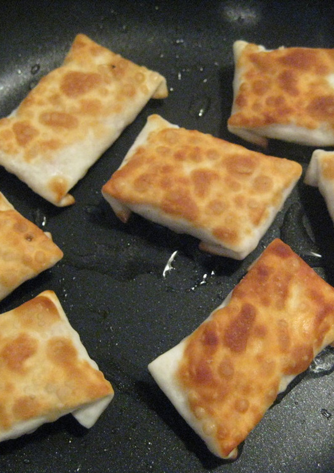 残った餃子の皮で★簡単　ねぎかつお餃子-レシピのメイン写真