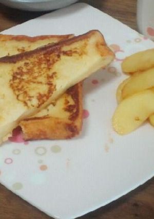フレンチトースト～焼きりんご添え～-レシピのメイン写真