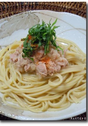 ２分で完成！青じそツナ大根のパスタソース-レシピのメイン写真