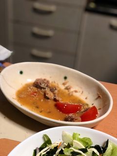 トマトとサバ味噌煮缶詰和え-レシピのメイン写真
