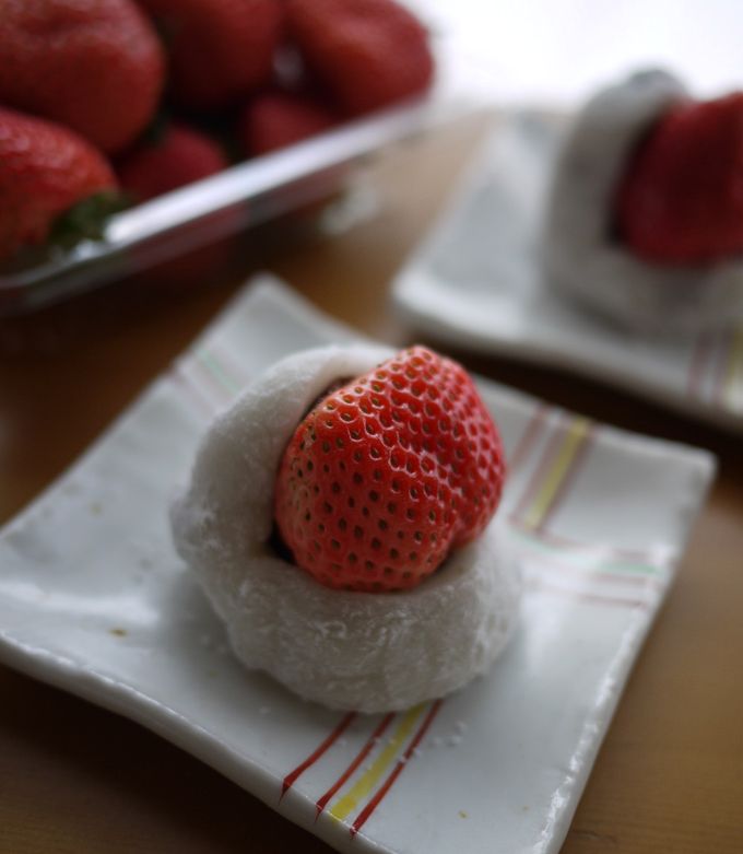 超手抜き♪子供と一緒に苺大福*＾＾* by robicat 【クックパッド