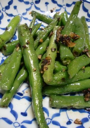 いんげんのにんにく揚げ炒め-レシピのメイン写真