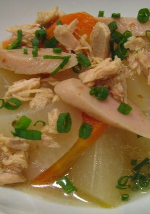 魚肉ソ　ぷるん　ちゅるん　の煮物　-レシピのメイン写真