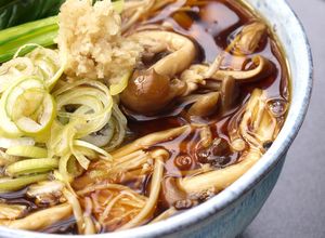 温まる！熱々あんかけきのこ蕎麦-レシピのメイン写真