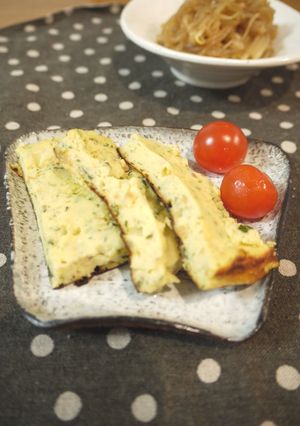 ふわふわ食感♡和風チーズ入り卵焼き-レシピのメイン写真