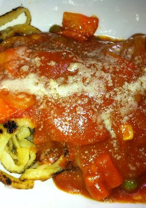 揚げパスタ　あんかけトマトカレーソース-レシピのメイン写真