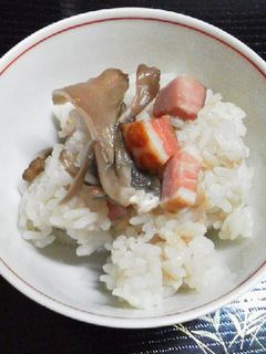 舞茸とベーコンの炊き込みご飯♪-レシピのメイン写真