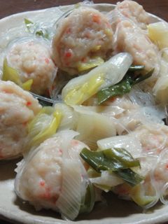 蟹つみれの煮物!-レシピのメイン写真