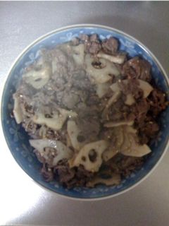 牛肉と蓮根の甘辛炒め-レシピのメイン写真