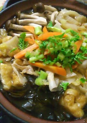 豚バラで作る青ジソ風味鍋-レシピのメイン写真