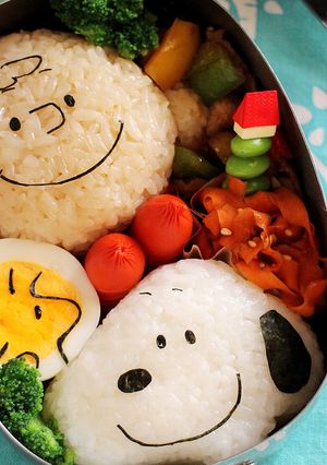 キャラ弁☆スヌーピーとチャーリーブラウン-レシピのメイン写真