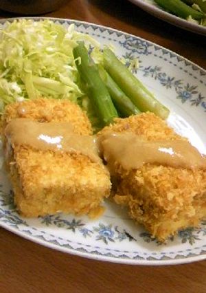 大満足☆高野豆腐の挽き肉サンドフライ♪-レシピのメイン写真
