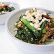 天かすサクサク♪小松菜ヒジキの昆布茶和え