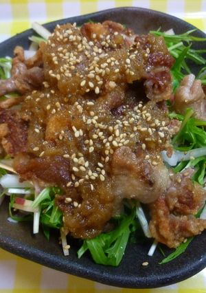 ☆豚肉とリンゴのサラダ☆-レシピのメイン写真