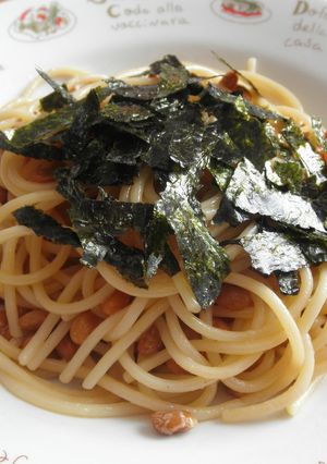 青じそ風味の簡単納豆スパゲッティ-レシピのメイン写真