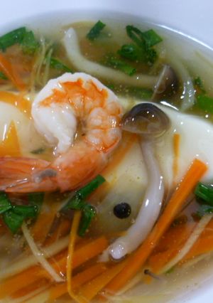 豆腐の生姜たっぷりスープあんかけ～♪-レシピのメイン写真