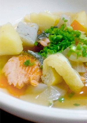 楽ちん♪鮭の具だくさん味噌汁【石狩汁】-レシピのメイン写真