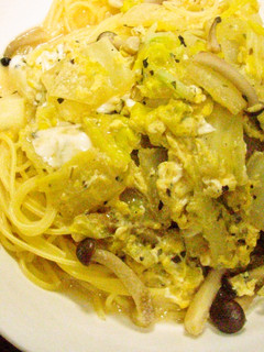 しめじと白菜と卵の簡単スープパスタ-レシピのメイン写真