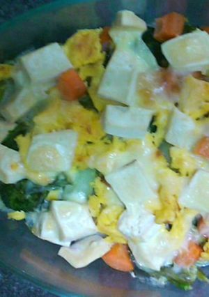 レンジで野菜簡単ヘルシー豆腐グラタン-レシピのメイン写真