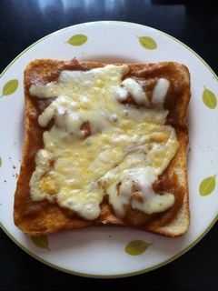 朝食に☆カレーチーズトースト-レシピのメイン写真