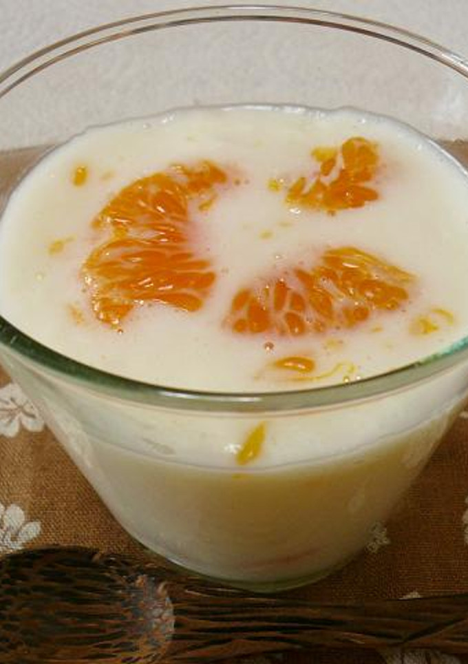 まるごとみかんの牛乳寒天-レシピのメイン写真