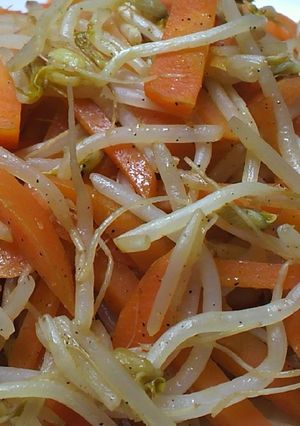 緑黄色野菜を美味しく♪人参ともやし炒め-レシピのメイン写真