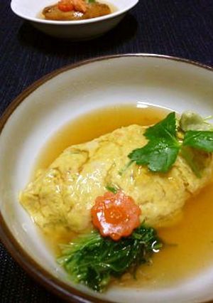 鮭と長芋のオムレツ　和風あんかけ-レシピのメイン写真