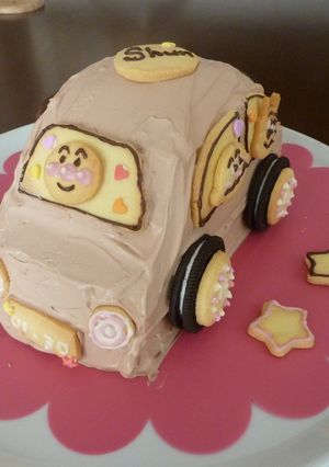 アンパンマンと仲間たちの★くるまケーキ-レシピのメイン写真