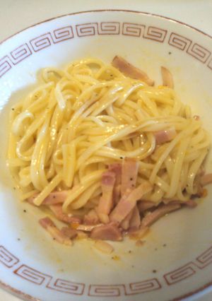 和製カルボうどん-レシピのメイン写真