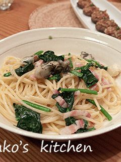 カキとベーコンの旨味たっぷりパスタ-レシピのメイン写真