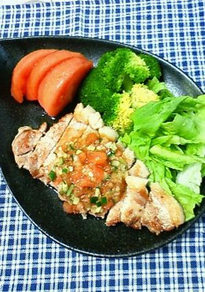 青じそドレで　豚ソテーのエスカベージュ風-レシピのメイン写真