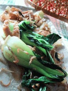 油揚げと青梗菜のじゃこ炒め。-レシピのメイン写真