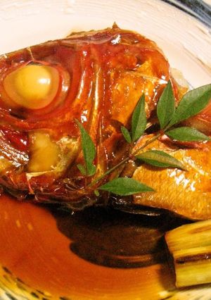 絶品！料亭の味♪金目鯛の兜煮(かぶと煮)-レシピのメイン写真