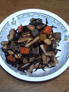 かんたんひじき(味つきこんぶ豆利用)-レシピのメイン写真