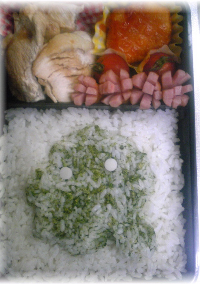 旦那用☆ギャグ弁　アメーバくん風-レシピのメイン写真