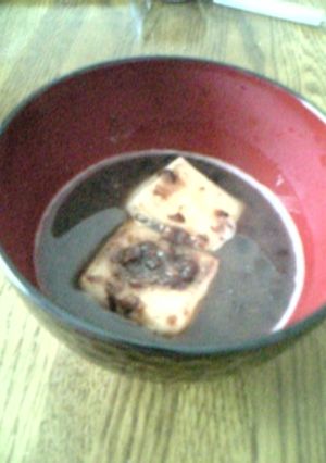 ラカントでヘルシー美味しいおしるこ-レシピのメイン写真