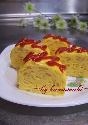 オムレツ風？玉ねぎ入りde玉子焼き♪-レシピのメイン写真