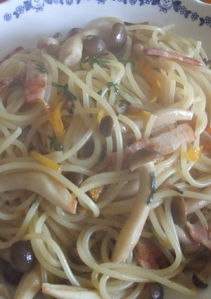 青じそドレッシングの和風きのこパスタ-レシピのメイン写真