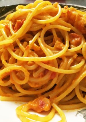 ★えびのトマトクリームスパゲッティ★-レシピのメイン写真
