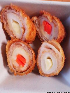 お弁当に!簡単豚バラ竹輪フライ-レシピのメイン写真