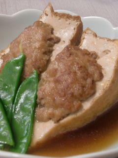 厚揚げの肉詰め煮-レシピのメイン写真