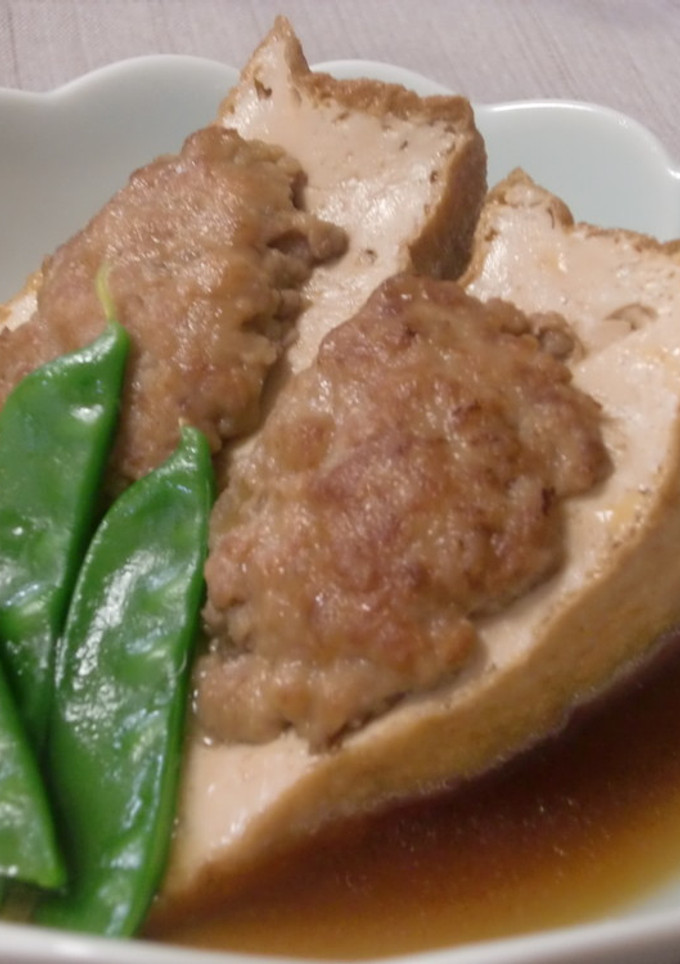 厚揚げの肉詰め煮-レシピのメイン写真