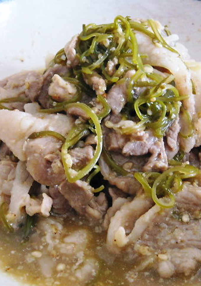 とろとろ！豚肉の青じそめかぶ-レシピのメイン写真