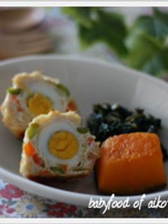 ♡離乳食 完了期♡うずら入りミートローフ-レシピのメイン写真